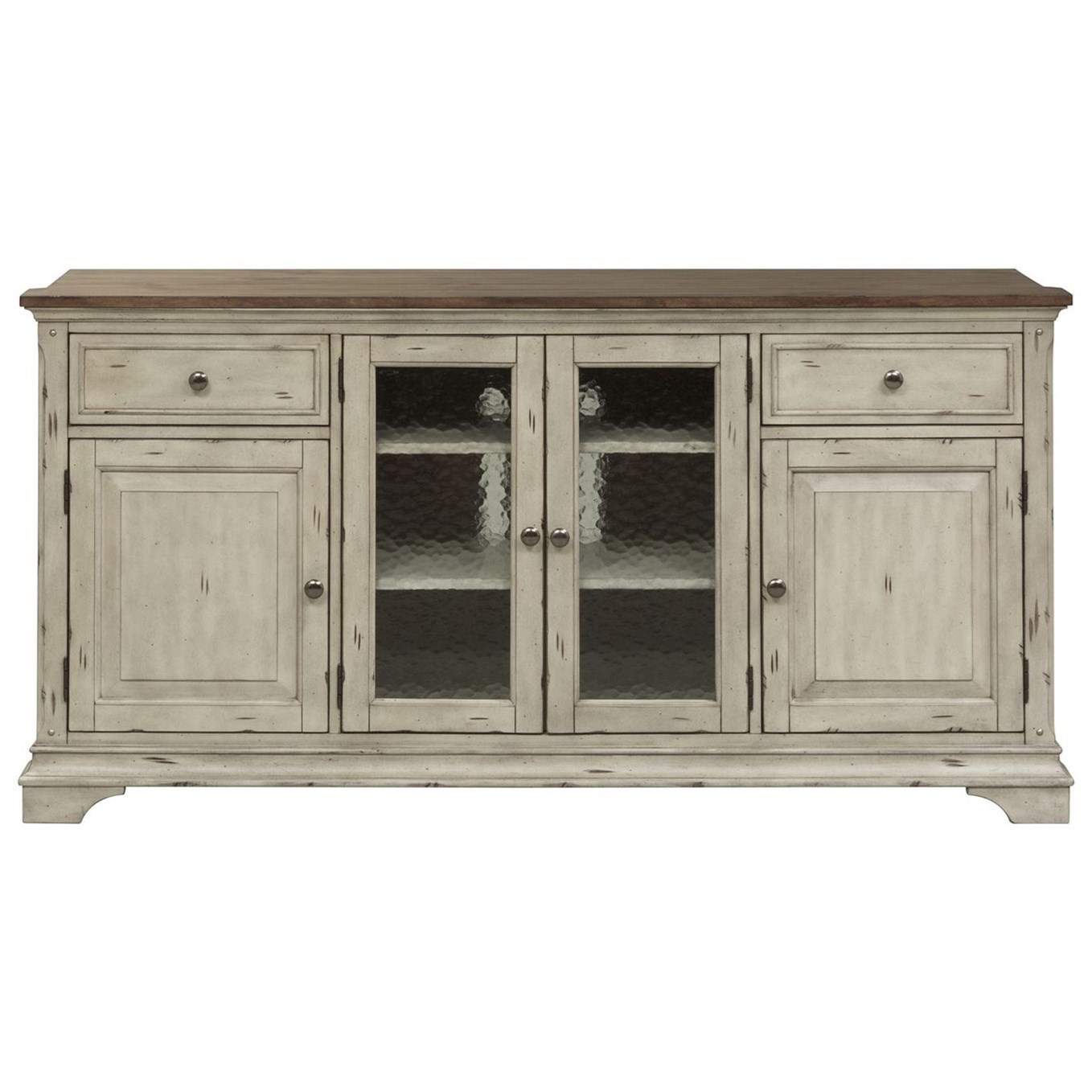 Liberty Furniture Morgan Creek Relaxed Vintage TV Stand with